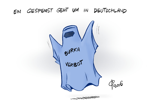 Cartoon: Burkaverbot (medium) by Paolo Calleri tagged deutschland,religion,religionsfreiheit,islam,vollverschleierung,verbot,burka,burkaverbot,diskussion,terror,islamismus,frauen,diskriminierung,sicherheit,sicherheitsgesetze,cdu,csu,union,karikatur,cartoon,paolo,calleri,deutschland,religion,religionsfreiheit,islam,vollverschleierung,verbot,burka,burkaverbot,diskussion,terror,islamismus,frauen,diskriminierung,sicherheit,sicherheitsgesetze,cdu,csu,union,karikatur,cartoon,paolo,calleri