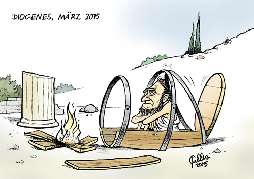 Cartoon: Diogenes in der Tonne (medium) by Paolo Calleri tagged eu,griechenland,iwf,waehrungsfonds,schulden,schuldenkrise,armut,reformen,sparen,austeritaet,sparzwang,alexis,tsipras,syriza,linkspartei,regierung,zahlungspflichten,pleite,karikatur,cartoon,paolo,calleri,eu,griechenland,iwf,waehrungsfonds,schulden,schuldenkrise,armut,reformen,sparen,austeritaet,sparzwang,alexis,tsipras,syriza,linkspartei,regierung,zahlungspflichten,pleite,karikatur,cartoon,paolo,calleri