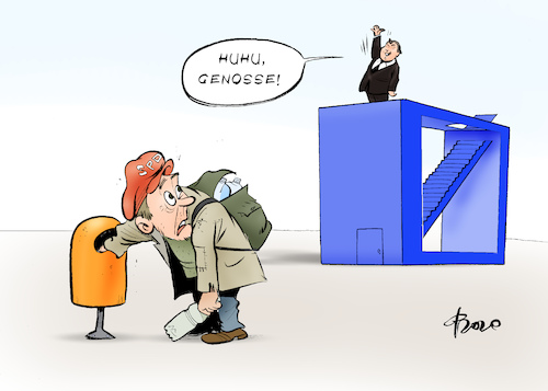 Cartoon: Genosse Siggi (medium) by Paolo Calleri tagged deutschland,politik,politiker,sigmar,gabriel,sozialdemokraten,spd,ex,vorsitzender,wirtschaftsminister,aussenminister,finanzen,wirtschaft,seele,genossen,bank,finanzwesen,glaubwuerdigkeit,umfragen,wahlen,karikatur,cartoon,paolo,calleri,deutschland,politik,politiker,sigmar,gabriel,sozialdemokraten,spd,ex,vorsitzender,wirtschaftsminister,aussenminister,finanzen,wirtschaft,seele,genossen,bank,finanzwesen,glaubwuerdigkeit,umfragen,wahlen,karikatur,cartoon,paolo,calleri