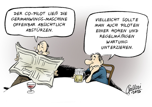 Cartoon: Germanwings-Unglück (medium) by Paolo Calleri tagged deutschland,frankreich,spanien,barcelona,duesseldorf,flug,4u9525,airbus,flugzeug,absturz,sinkflug,piloten,co,pilot,absicht,blackbox,stimmenrekorder,gespraeche,aufzeichnung,sicherheitstueren,karikatur,cartoon,paolo,calleri,deutschland,frankreich,spanien,barcelona,duesseldorf,flug,4u9525,airbus,flugzeug,absturz,sinkflug,piloten,co,pilot,absicht,blackbox,stimmenrekorder,gespraeche,aufzeichnung,sicherheitstueren,karikatur,cartoon,paolo,calleri