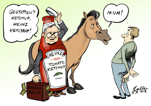 Cartoon: Heinz Ketchup (medium) by Paolo Calleri tagged calleri,paolo,karikatur,uebernahme,rindfleisch,lasagne,tiefkuehlgerichte,deutschland,eu,grossbritannien,skandal,pferdefleisch,fertiggerichte,konzern,aktie,boerse,unternehmen,lebensmittel,finanzinvestor,investor,ketchup,tomato,heinz,buffett,warren,warren,buffett,heinz,tomato,ketchup,investor,finanzinvestor,lebensmittel,unternehmen,boerse,aktie,konzern,fertiggerichte,pferdefleisch,skandal,grossbritannien,eu,deutschland,tiefkuehlgerichte,lasagne,rindfleisch,uebernahme,karikatur,paolo,calleri