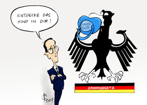 Cartoon: Kinderrechte (medium) by Paolo Calleri tagged un,deutschland,justiz,bundesjustizminister,justizminister,heiko,maas,spd,kinderrechtskonvention,kinderrechte,grundgesetz,verfassung,verankerung,karikatur,cartoon,paolo,calleri,un,deutschland,justiz,bundesjustizminister,justizminister,heiko,maas,spd,kinderrechtskonvention,kinderrechte,grundgesetz,verfassung,verankerung,karikatur,cartoon,paolo,calleri