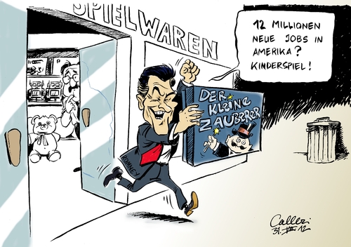 Cartoon: Kinderspiel (medium) by Paolo Calleri tagged usa,präsidentschaft,wahlkampf,mitt,romney,versprechen,jobs,arbeitsplätze,vize,paul,ryan,wahlen,washington,weißes,haus,republikaner,usa,präsidentschaft,wahlkampf,mitt,romney,versprechen,jobs,arbeitsplätze,vize,paul,ryan,wahlen,washington,weißes,haus,republikaner