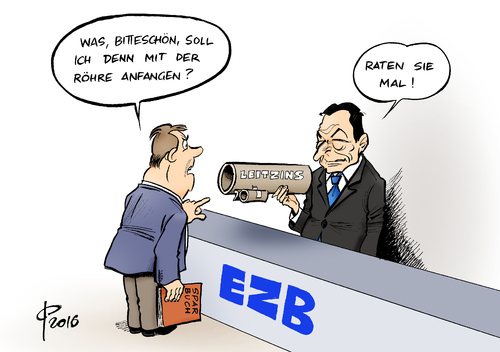 Cartoon: Leitzins (medium) by Paolo Calleri tagged ezb,europaeische,zentralbank,mario,draghi,leitzins,zinsen,sparer,sparbuch,null,wirtschaft,euro,euroraum,eurozone,schuldenkrise,bankenkrise,banken,kunden,karikatur,cartoon,paolo,calleri,ezb,europaeische,zentralbank,mario,draghi,leitzins,zinsen,sparer,sparbuch,null,wirtschaft,euro,euroraum,eurozone,schuldenkrise,bankenkrise,banken,kunden,karikatur,cartoon,paolo,calleri