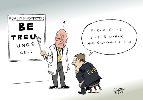 Cartoon: Leseschwäche (medium) by Paolo Calleri tagged betreuungsgeld,fraktionschef,volker,kauder,cdu,csu,fdp,koalition,schwarzgelb,praxisgebühr,koalitionsvertrag,debatte,streit,tauschgeschäfte,betreuungsgeld,fraktionschef,volker,kauder,cdu,csu,fdp,koalition,schwarzgelb,praxisgebühr,koalitionsvertrag,debatte,streit,tauschgeschäfte