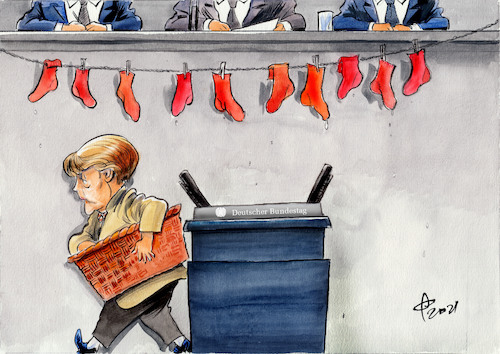 Cartoon: Letzte Kanzlerrede (medium) by Paolo Calleri tagged deutschland,bundetag,parlament,parteien,union,cdu,bundeskanzlerin,angela,merkel,bundestagswahl,rede,linksbuendnis,schreckgespenst,rote,socken,wirtschaft,gesellschaft,arbeit,soziales,kanzlerschaft,karikatur,cartoon,paolo,calleri,deutschland,bundetag,parlament,parteien,union,cdu,bundeskanzlerin,angela,merkel,bundestagswahl,rede,linksbuendnis,schreckgespenst,rote,socken,wirtschaft,gesellschaft,arbeit,soziales,kanzlerschaft,karikatur,cartoon,paolo,calleri