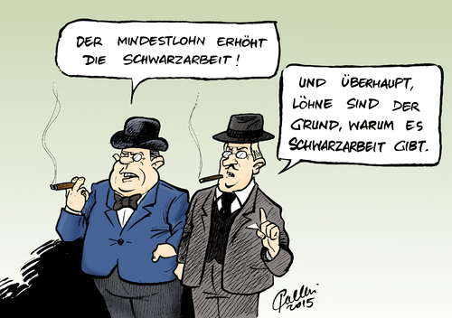 Cartoon: Mindestlohn (medium) by Paolo Calleri tagged deutschland,finanzen,geld,unternehmen,geringverdiener,lohn,mindestlohn,wirtschaft,calleri,paolo,cartoon,karikatur,loehne,schwarzarbeit,schattenwirtschaft,studie,deutschland,wirtschaft,mindestlohn,lohn,geringverdiener,unternehmen,geld,finanzen,studie,schattenwirtschaft,schwarzarbeit,loehne,karikatur,cartoon,paolo,calleri