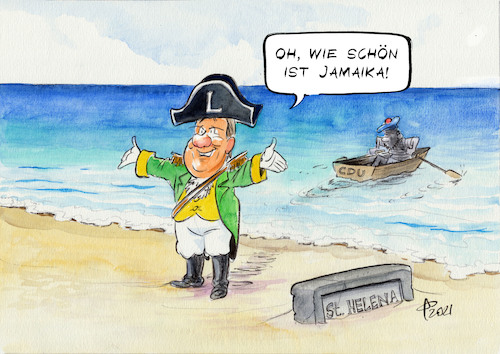 Cartoon: Reif für die Insel (medium) by Paolo Calleri tagged bundestagswahl,deutschland,parteien,union,cdu,laschet,sondierungen,koalition,fdp,gruene,niederlage,jamaika,karikatur,cartoon,paolo,calleri,bundestagswahl,deutschland,parteien,union,cdu,laschet,sondierungen,koalition,fdp,gruene,niederlage,jamaika,karikatur,cartoon,paolo,calleri