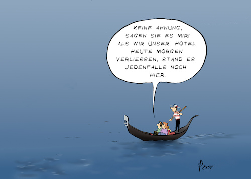 Cartoon: Rekordhochwasser (medium) by Paolo Calleri tagged italien,venedig,lagune,lagunenstadt,unwetter,hochwasser,ueberschwemmungen,rekordhochwasser,klima,klimawandel,karikatur,cartoon,paolo,calleri,italien,venedig,lagune,lagunenstadt,unwetter,hochwasser,ueberschwemmungen,rekordhochwasser,klima,klimawandel,karikatur,cartoon,paolo,calleri