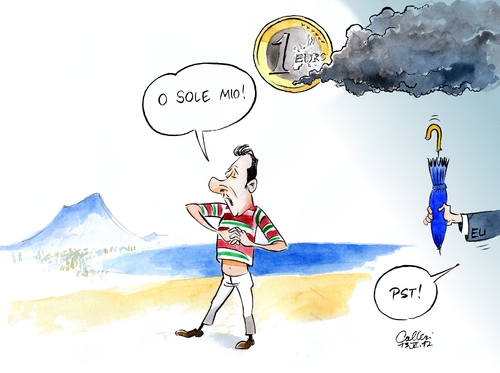 Cartoon: Schirm (medium) by Paolo Calleri tagged italien,eu,euro,eurozone,rettungsschirm,schuldenkrise,bankenkrise,reformen,rezession,zinsen,ministerpräsident,mario,monti,wirtschaft,italien,eurozone,rettungsschirm,schuldenkrise,bankenkrise,reformen,rezession