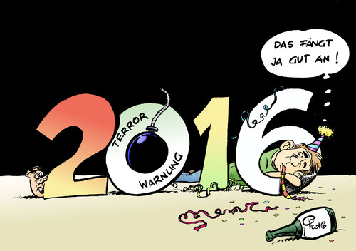 Cartoon: Terrorwarnung (medium) by Paolo Calleri tagged deutschland,muenchen,silvester,terrorismus,terror,islamismus,islamisten,warnung,is,anschlag,attentat,silvesternacht,silvesterabend,bedrohung,feierlaune,jahreswechsel,2015,2016,behoerden,karikatur,cartoon,paolo,calleri,deutschland,muenchen,silvester,terrorismus,terror,islamismus,islamisten,warnung,is,anschlag,attentat,silvesternacht,silvesterabend,bedrohung,feierlaune,jahreswechsel,2015,2016,behoerden,karikatur,cartoon,paolo,calleri