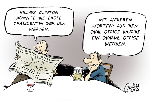 Cartoon: US-Präsidentin (medium) by Paolo Calleri tagged usa,praesidentschaftswahlen,2016,hillary,clinton,demokraten,praesidentschaft,frau,wahlen,wahlkampf,karikatur,cartoon,paolo,calleri,usa,praesidentschaftswahlen,2016,hillary,clinton,demokraten,praesidentschaft,frau,wahlen,wahlkampf,karikatur,cartoon,paolo,calleri