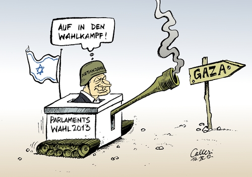 Cartoon: Wahlkämpfer Netanjahu (medium) by Paolo Calleri tagged israel,tel,aviv,autonomiegebiet,gaza,gazastreifen,raketengriffe,ministerpräsident,benjamin,netanjahu,hamas,parlamentswahlen,bodenoffensive,2013,luftangriffe,palästinenser,palästina,scud,raketen,nahost,krieg,israel,tel,aviv,autonomiegebiet,gaza,gazastreifen,raketengriffe,ministerpräsident,benjamin,netanjahu,hamas,parlamentswahlen,bodenoffensive,2013,luftangriffe,palästinenser,palästina,scud,raketen,nahost