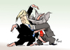 Cartoon: Octopussy (small) by Paolo Calleri tagged usa,praesidentschaft,wahlen,wahlkampf,republikaner,kandidat,unternehmer,donald,trump,frauen,frauenfeindlichkeit,sexismus,video,streit,karikatur,cartoon,paolo,calleri