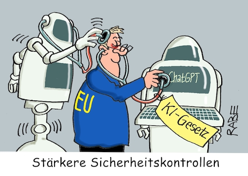 Cartoon: Abhörung (medium) by RABE tagged chatgpt,rechner,ki,it,computer,roboter,internet,rabe,ralf,böhme,cartoon,karikatur,pressezeichnung,farbcartoon,tagescartoon,eu,europa,sicherheit,kontrolle,gesetz,stetoskop,arzt,abhörung,chatgpt,rechner,ki,it,computer,roboter,internet,rabe,ralf,böhme,cartoon,karikatur,pressezeichnung,farbcartoon,tagescartoon,eu,europa,sicherheit,kontrolle,gesetz,stetoskop,arzt,abhörung