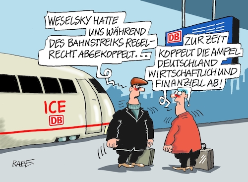 Cartoon: Abkopplungsabkommen (medium) by RABE tagged bahn,db,bahnkunden,fahrpreis,fahrpreiserhöhung,rabe,ralf,böhme,cartoon,karikatur,pressezeichnung,farbcartoon,tagescartoon,schnellzug,bahnticket,schlusslicht,passagiere,bahnreisende,puffer,streik,weselsky,gdl,gewerkschaften,bahnsteig,abkopplung,wirtschaft,finanzen,bahn,db,bahnkunden,fahrpreis,fahrpreiserhöhung,rabe,ralf,böhme,cartoon,karikatur,pressezeichnung,farbcartoon,tagescartoon,schnellzug,bahnticket,schlusslicht,passagiere,bahnreisende,puffer,streik,weselsky,gdl,gewerkschaften,bahnsteig,abkopplung,wirtschaft,finanzen