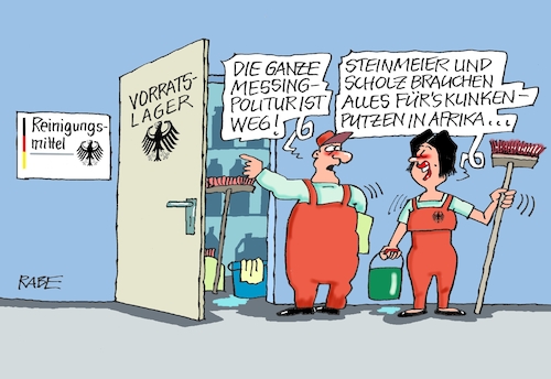 Cartoon: Afrikareisen (medium) by RABE tagged ampelregierung,scholz,spd,grüne,fdp,lindner,kinder,kindergrundsicherung,rabe,ralf,böhme,cartoon,karikatur,pressezeichnung,farbcartoon,tagescartoon,hausmeister,ohren,zähne,afrika,afrikareisen,steinmeier,verträge,flüssiggas,rohstoffe,tansania,sambia,nigeria,ghana,klinken,türklinke,messing,messingpolitur,putzer,reinigungsmittel,reinigungskräfte,ampelregierung,scholz,spd,grüne,fdp,lindner,kinder,kindergrundsicherung,rabe,ralf,böhme,cartoon,karikatur,pressezeichnung,farbcartoon,tagescartoon,hausmeister,ohren,zähne,afrika,afrikareisen,steinmeier,verträge,flüssiggas,rohstoffe,tansania,sambia,nigeria,ghana,klinken,türklinke,messing,messingpolitur,putzer,reinigungsmittel,reinigungskräfte