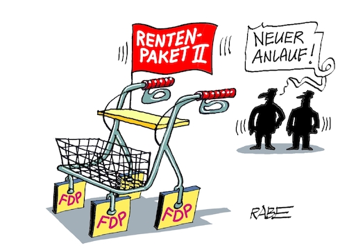 Cartoon: Anschieben (medium) by RABE tagged ampel,ampelregierung,rot,grün,gelb,fdp,spd,grüne,rabe,ralf,böhme,cartoon,karikatur,pressezeichnung,farbcartoon,tagescartoon,pöbelei,pöbler,bestrafung,regelung,beschimpfung,bundestag,abgeordnete,rente,rentenpaket,hubertus,heil,lindner,blockade,rollator,rentner,rad,quadrat,ampel,ampelregierung,rot,grün,gelb,fdp,spd,grüne,rabe,ralf,böhme,cartoon,karikatur,pressezeichnung,farbcartoon,tagescartoon,pöbelei,pöbler,bestrafung,regelung,beschimpfung,bundestag,abgeordnete,rente,rentenpaket,hubertus,heil,lindner,blockade,rollator,rentner,rad,quadrat