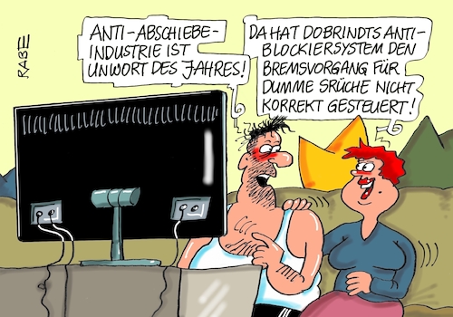 Cartoon: Antiblockiersystem (medium) by RABE tagged dobrindt,csu,bayern,flüchtlinspolitik,migration,ankerzentrum,industrie,abschiebung,abschiebeindustrie,anti,rabe,ralf,böhme,cartoon,karikatur,pressezeichnung,farbcartoon,tagescartoon,abs,antiblockiersystem,unwort,dummheit,sprüche,jury,dobrindt,csu,bayern,flüchtlinspolitik,migration,ankerzentrum,industrie,abschiebung,abschiebeindustrie,anti,rabe,ralf,böhme,cartoon,karikatur,pressezeichnung,farbcartoon,tagescartoon,abs,antiblockiersystem,unwort,dummheit,sprüche,jury