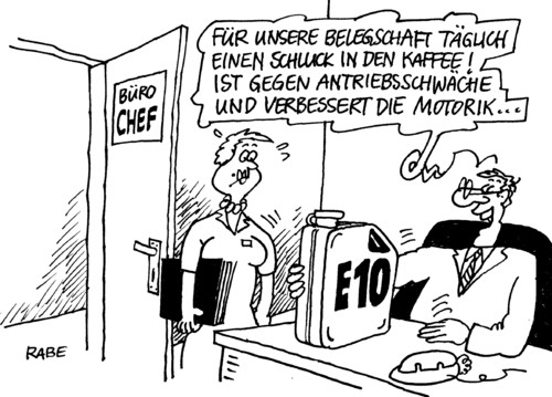 Cartoon: Aufputschmittelchen (medium) by RABE tagged mineralöl,kraftstoff,benzin,biokraftstoff,biodiesel,tankstelle,zapfsäule,zapfpistole,ölmultis,super,ölkonzerne,kraftstofflobby,büro,schreibtisch,belegschaft,angestellte,mitarbeiter,sekretärin,chef,sekretariat,kantine,schluck,kaffee,kaffeemaschine,kaffeeautomat,esspresso,antriebsschwäche,gliederschmerzen,müdigkeit,kopfschmerzen,unwohlsein,antrieb,aufputschmittel,drogen,motor,mineralöl,kraftstoff,biokraftstoff,biodiesel,zapfsäule,ölmultis,ölkonzerne,kraftstofflobby