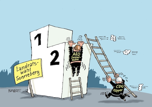 Cartoon: Aufstiegsleiter (medium) by RABE tagged afd,reichsbürger,demokratiefördergesetz,rabe,ralf,böhme,cartoon,karikatur,pressezeichnung,farbcartoon,tagescartoon,rechte,höcke,thüringen,weimar,rede,sonneberg,landratswahl,landratskandidat,köpper,cdu,sesselmann,leiter,podest,siegerpodest,afd,reichsbürger,demokratiefördergesetz,rabe,ralf,böhme,cartoon,karikatur,pressezeichnung,farbcartoon,tagescartoon,rechte,höcke,thüringen,weimar,rede,sonneberg,landratswahl,landratskandidat,köpper,cdu,sesselmann,leiter,podest,siegerpodest