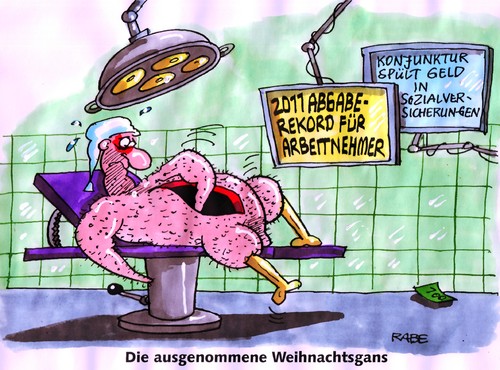 Cartoon: Ausgenommenes (medium) by RABE tagged skalpell,operation,operationssaal,bundesregierung,cdu,schäuble,finanzminister,unfallversicherungen,krankenversicherungen,krankenkassen,geld,rekord,krise,euro,weihnachtsgans,weihnachten,sozialversicherungen,sozialabgaben,kassen,wirtschaftswachstum,aufschwung,arbeitgeber,konjunktur,abgaberekord,michel,arbeitnehmer,steuerzahler,steuerzahler,arbeitnehmer,abgaberekord,konjunktur,arbeitgeber,aufschwung,wirtschaftswachstum