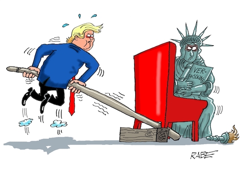 Cartoon: Aushebelungsversuch (medium) by RABE tagged trump,usa,verfassung,miss,liberty,demokraten,republikaner,wahl,präsidentenwahl,rabe,ralf,böhme,cartoon,karikatur,pressezeichnung,farbcartoon,tagescartoon,hebel,hebelgesetz,aushebelung,sessel,trump,usa,verfassung,miss,liberty,demokraten,republikaner,wahl,präsidentenwahl,rabe,ralf,böhme,cartoon,karikatur,pressezeichnung,farbcartoon,tagescartoon,hebel,hebelgesetz,aushebelung,sessel