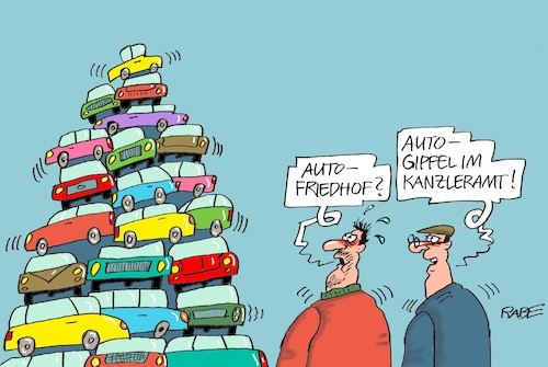 Cartoon: Autoggipfel (medium) by RABE tagged groko,union,cdu,csu,spd,merkel,akk,berlin,bundesregierung,befragung,rabe,ralf,böhme,cartoon,karikatur,pressezeichnung,farbcartoon,tagescartoon,prügelei,halbzeit,halbzeitbilanz,auto,autogipfel,kanzleramt,spitzentreffen,elektroautos,elektromobilität,autoindustrie,ladesäulen,schrott,autofriedhof,groko,union,cdu,csu,spd,merkel,akk,berlin,bundesregierung,befragung,rabe,ralf,böhme,cartoon,karikatur,pressezeichnung,farbcartoon,tagescartoon,prügelei,halbzeit,halbzeitbilanz,auto,autogipfel,kanzleramt,spitzentreffen,elektroautos,elektromobilität,autoindustrie,ladesäulen,schrott,autofriedhof