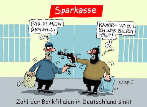 Cartoon: Babababanküberfall (medium) by RABE tagged ampel,ampelregierung,rot,grün,gelb,fdp,spd,grüne,rabe,ralf,böhme,cartoon,karikatur,pressezeichnung,farbcartoon,tagescartoon,banke,banken,geldinstitute,sparkasse,bankräuber,verbrecher,banküberfall,streit,pistole,knarre,räuber,abbau,bankenkrise,bankenabbau,geld,euro,scheine,münzen,kohle,ampel,ampelregierung,rot,grün,gelb,fdp,spd,grüne,rabe,ralf,böhme,cartoon,karikatur,pressezeichnung,farbcartoon,tagescartoon,banke,banken,geldinstitute,sparkasse,bankräuber,verbrecher,banküberfall,streit,pistole,knarre,räuber,abbau,bankenkrise,bankenabbau,geld,euro,scheine,münzen,kohle