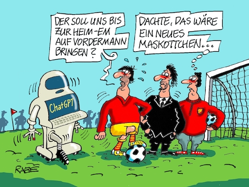 Cartoon: Ballermänner (medium) by RABE tagged fußball,ball,sport,bundesliga,trainer,fc,bayern,münchen,entlassung,nagelsmann,rabe,ralf,böhme,cartoon,karikatur,pressezeichnung,farbcartoon,tagescartoon,hintertür,tabellenführung,tuchel,trainerwechsel,hansi,flick,niederlagen,nationalelf,tor,chatgpt,ki,it,roboter,em,europameisterschaft,testspiele,fußball,ball,sport,bundesliga,trainer,fc,bayern,münchen,entlassung,nagelsmann,rabe,ralf,böhme,cartoon,karikatur,pressezeichnung,farbcartoon,tagescartoon,hintertür,tabellenführung,tuchel,trainerwechsel,hansi,flick,niederlagen,nationalelf,tor,chatgpt,ki,it,roboter,em,europameisterschaft,testspiele