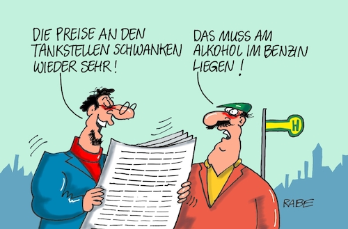 Cartoon: Benzinpreise (medium) by RABE tagged benzin,benzinknappheit,tankstellen,tankentrockenheit,schifffahrt,laufrad,taagescartoon,pressezeichnung,farbcartoon,tagescartoon,aut,autofahrer,preiserhöhung,ferienbeginn,bundesländer,zapfsäulen,sprit,schwankungen,alkohol,alkoholdämpfe,tankwart,benzin,benzinknappheit,tankstellen,tankentrockenheit,schifffahrt,laufrad,taagescartoon,pressezeichnung,farbcartoon,tagescartoon,aut,autofahrer,preiserhöhung,ferienbeginn,bundesländer,zapfsäulen,sprit,schwankungen,alkohol,alkoholdämpfe,tankwart