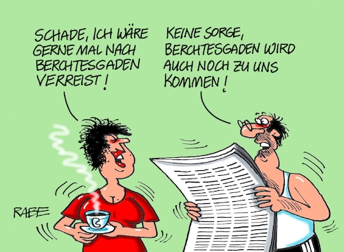 Cartoon: Berchtesgaden (medium) by RABE tagged corona,bildung,bildungsminister,kanzleramt,bildungskonferenz,lehrerkonferenz,laptop,ausstatung,digitalisierung,bildungsmonitor,internetzugan,wlan,aufwachen,berchtesgaden,bayern,markus,söder,csu,ministerpräsident,maskenpflicht,sperrstunde,bussgeld,abstandsregeln,fallzahlen,urlaub,testpflicht,beherbergungsverbot,corona,bildung,bildungsminister,kanzleramt,bildungskonferenz,lehrerkonferenz,laptop,ausstatung,digitalisierung,bildungsmonitor,internetzugan,wlan,aufwachen,berchtesgaden,bayern,markus,söder,csu,ministerpräsident,maskenpflicht,sperrstunde,bussgeld,abstandsregeln,fallzahlen,urlaub,testpflicht,beherbergungsverbot