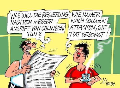 Cartoon: Besorgniserregend (medium) by RABE tagged ampel,ampelregierung,rot,grün,gelb,fdp,spd,grüne,rabe,ralf,böhme,cartoon,karikatur,pressezeichnung,farbcartoon,tagescartoon,pöbelei,pöbler,bestrafung,regelung,beschimpfung,bundestag,abgeordnete,solingen,messerattentat,messerangriff,maßnahmen,trauer,besorgnis,messerdebatte,abschiebung,ampel,ampelregierung,rot,grün,gelb,fdp,spd,grüne,rabe,ralf,böhme,cartoon,karikatur,pressezeichnung,farbcartoon,tagescartoon,pöbelei,pöbler,bestrafung,regelung,beschimpfung,bundestag,abgeordnete,solingen,messerattentat,messerangriff,maßnahmen,trauer,besorgnis,messerdebatte,abschiebung