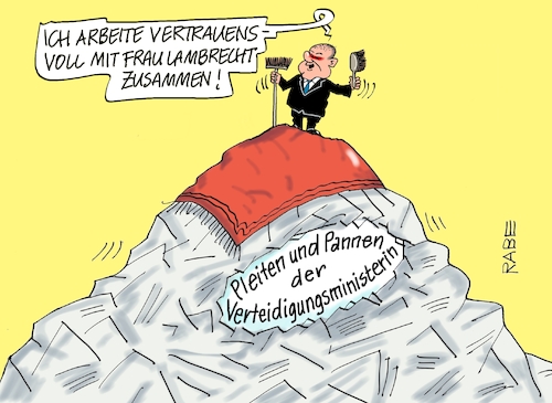 Cartoon: Blätterfall (medium) by RABE tagged neujahr,silvester,jahresbegin,jahresstart,prosit,neujahrsfeier,januar,rabe,ralf,böhme,cartoon,karikatur,pressezeichnung,farbcartoon,tagescartoon,christine,lambrecht,bundesverteidigungsministerin,instagram,neujahrsvideo,böller,knaller,ukrainekrieg,pleiten,pannen,pannenserie,teppich,blätter,besen,kehrschaufel,olaf,scholz,vertrauen,zusammenarbeit,neujahr,silvester,jahresbegin,jahresstart,prosit,neujahrsfeier,januar,rabe,ralf,böhme,cartoon,karikatur,pressezeichnung,farbcartoon,tagescartoon,christine,lambrecht,bundesverteidigungsministerin,instagram,neujahrsvideo,böller,knaller,ukrainekrieg,pleiten,pannen,pannenserie,teppich,blätter,besen,kehrschaufel,olaf,scholz,vertrauen,zusammenarbeit