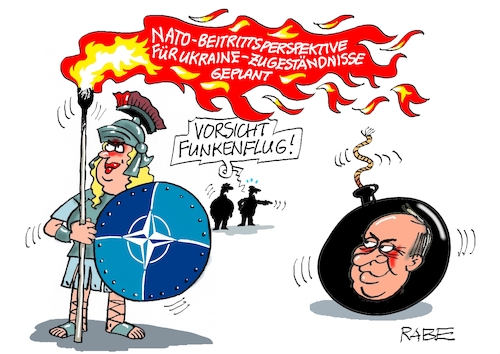 Cartoon: Brandgefährlich (medium) by RABE tagged nato,schutzschild,luftwaffe,luftwaffenübung,kampfjet,ukrainekrieg,rabe,ralf,böhme,cartoon,karikatur,pressezeichnung,farbcartoon,tagescartoon,manöver,zugeständnisse,ukraine,beitrittserklärung,krieger,flamme,feuer,funken,funkenflug,bombe,putin,granate,explosion,nato,schutzschild,luftwaffe,luftwaffenübung,kampfjet,ukrainekrieg,rabe,ralf,böhme,cartoon,karikatur,pressezeichnung,farbcartoon,tagescartoon,manöver,zugeständnisse,ukraine,beitrittserklärung,krieger,flamme,feuer,funken,funkenflug,bombe,putin,granate,explosion