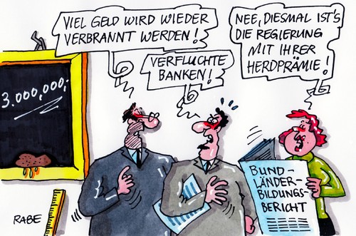 Cartoon: Brandgefahr (medium) by RABE tagged betreuungsgeld,herdprämie,elterngeld,kristina,schröder,bundesregierung,merkel,kanzlerin,berlin,seehofer,csu,bayern,eltern,kita,kindergarten,erzieherinne,kindergartenplatz,betreuung,geld,euro,banken,spekulanten,börse,schuldenkrise,pleite,rettungsschirm,bildung,bildungspolitik,bildungsbericht