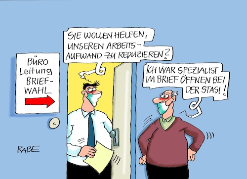 Brieföffner By RABE | Politics Cartoon | TOONPOOL