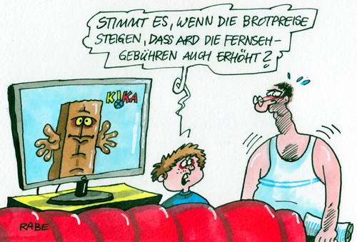 Cartoon: Brotpreis (medium) by RABE tagged brot,brotpreiserhöhung,brotpreis,brötchen,semmeln,bäcker,bäckerei,backwaren,backwarengrossbertieb,bäckerhandwerk,getreide,getreidepreise,nahrungsmittel,fernsehen,kika,kinderkanal,bernd,das,gebühren,gebührenerhöhung,fernsehgebühren,rundfunkgebühren,brotpreis,brotpreiserhöhung,brot,brötchen,semmeln,bäcker,bäckerei,backwaren,backwarengrossbertieb,bäckerhandwerk,getreide,getreidepreise,nahrungsmittel,fernsehen,kika,kinderkanal,bernd,das,gebühren,gebührenerhöhung,fernsehgebühren,rundfunkgebühren