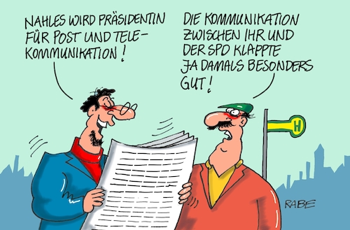 Cartoon: Communications Break Down (medium) by RABE tagged virus,corona,pandemie,coronakrise,rabe,ralf,böhme,cartoon,karikatur,pressezeichnung,farbcartoon,tagescartoon,viren,virenschutz,mundschutz,desinfektion,föderal,föderalismus,ländersache,andrea,nahles,spd,rücktritt,kommunikation,post,präsidentin,unterbehörde,finanzministerium,telekommunikation,virus,corona,pandemie,coronakrise,rabe,ralf,böhme,cartoon,karikatur,pressezeichnung,farbcartoon,tagescartoon,viren,virenschutz,mundschutz,desinfektion,föderal,föderalismus,ländersache,andrea,nahles,spd,rücktritt,kommunikation,post,präsidentin,unterbehörde,finanzministerium,telekommunikation