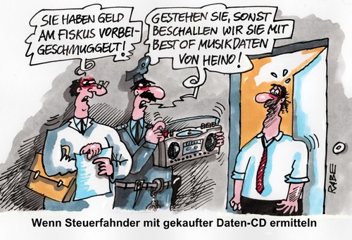 Cartoon: Daten-CD (medium) by RABE tagged bayern,uli,hoeneß,verbrecher,schmuggler,euro,steuerzahler,steuerschlupfloch,steuerbetrüger,steuerfahnder,selbstanzeige,staatsanwaltschaft,steuerparadies,schweiz,bankkonten,rabe,ralf,böhme,cartoon,karikatur,pressezeichnung,farbcartoon,steuerbescheid,gefängnis,daten,fiskus,beschallung,radio,lautsprecher,strafe,folter,kofferradio,player,schlager,cd,heino,volkslieder,volksmusik,musikantenstadl,datein,steuerfahnder,steuerbetrüger,steuerschlupfloch,steuerzahler,euro,schmuggler,verbrecher,hoeneß,uli,bayern,selbstanzeige,staatsanwaltschaft,steuerparadies,schweiz,bankkonten,rabe,ralf,böhme,cartoon,karikatur,pressezeichnung,farbcartoon,steuerbescheid,gefängnis,daten,fiskus,beschallung,radio,lautsprecher,strafe,folter,kofferradio,player,schlager,cd,heino,volkslieder,volksmusik,musikantenstadl,datein