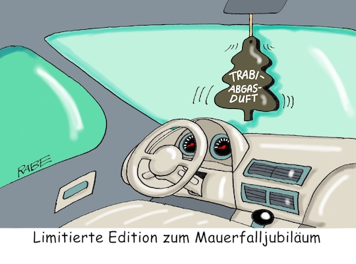 Cartoon: Der Duft der Einheit (medium) by RABE tagged tag,einheit,wiedervereinigung,grenze,mauerfall,feiertag,ost,west,ossi,wessi,brücke,brett,rabe,ralf,böhme,cartoon,karikatur,pressezeichnung,farbcartoon,tagescartoon,zonengrenze,bürgerbewegung,demos,mauerdurchbruch,trabi,duftbäumchen,grenzöffnung,der,tag,einheit,wiedervereinigung,grenze,mauerfall,feiertag,ost,west,ossi,wessi,brücke,brett,rabe,ralf,böhme,cartoon,karikatur,pressezeichnung,farbcartoon,tagescartoon,zonengrenze,bürgerbewegung,demos,mauerdurchbruch,trabi,duftbäumchen,grenzöffnung