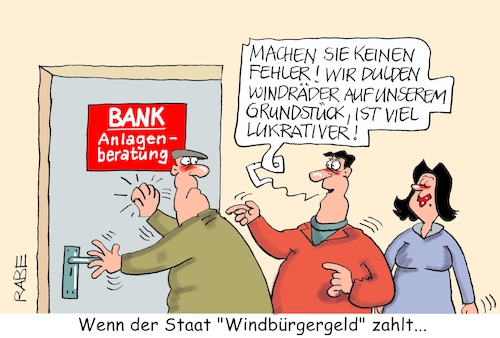 Cartoon: Duldung (medium) by RABE tagged klima,klimawandel,fridays,for,future,klimaaktivisten,grüne,umweltministerin,rabe,ralf,böhme,cartoon,karikatur,pressezeichnung,farbcartoon,tagescartoon,greta,thunberg,bank,sparkasse,anlegen,anlagenberatung,wind,windräder,windkrafträder,windenergie,windbürgergeld,klima,klimawandel,fridays,for,future,klimaaktivisten,grüne,umweltministerin,rabe,ralf,böhme,cartoon,karikatur,pressezeichnung,farbcartoon,tagescartoon,greta,thunberg,bank,sparkasse,anlegen,anlagenberatung,wind,windräder,windkrafträder,windenergie,windbürgergeld