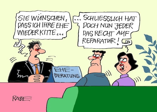 Cartoon: Eheberater (medium) by RABE tagged ampelregierung,scholz,spd,grüne,fdp,lindner,kinder,kindergrundsicherung,rabe,ralf,böhme,cartoon,karikatur,pressezeichnung,farbcartoon,tagescartoon,hausmeister,ohren,zähne,eu,recht,reparatur,haushaltgeräte,waschmaschine,kühlschrank,reparaturannahme,eheberater,eheberatung,kitt,kleber,mann,frau,ampelregierung,scholz,spd,grüne,fdp,lindner,kinder,kindergrundsicherung,rabe,ralf,böhme,cartoon,karikatur,pressezeichnung,farbcartoon,tagescartoon,hausmeister,ohren,zähne,eu,recht,reparatur,haushaltgeräte,waschmaschine,kühlschrank,reparaturannahme,eheberater,eheberatung,kitt,kleber,mann,frau