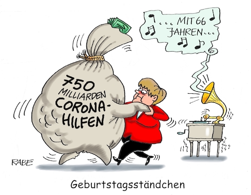 Cartoon: Ein Tänzchen in Ehren (medium) by RABE tagged virus,corona,pandemie,coronakrise,rabe,ralf,böhme,cartoon,karikatur,pressezeichnung,farbcartoon,tagescartoon,viren,virenschutz,mundschutz,desinfektion,föderal,föderalismus,ländersache,eu,brüssel,merkel,kanzlerin,ratvorsitzende,rezession,milliarden,coronahilfe,hilfspaket,geburtstag,sechsundsechzig,gipfel,gipfeltreffen,kraftakt,haushaltsstreit,kompromiss,virus,corona,pandemie,coronakrise,rabe,ralf,böhme,cartoon,karikatur,pressezeichnung,farbcartoon,tagescartoon,viren,virenschutz,mundschutz,desinfektion,föderal,föderalismus,ländersache,eu,brüssel,merkel,kanzlerin,ratvorsitzende,rezession,milliarden,coronahilfe,hilfspaket,geburtstag,sechsundsechzig,gipfel,gipfeltreffen,kraftakt,haushaltsstreit,kompromiss