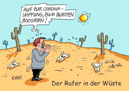 Cartoon: Einsamer Rufer (medium) by RABE tagged corona,karl,lauterbach,impfpflicht,coronaimpfung,boostern,kampagne,rabe,ralf,böhme,cartoon,karikatur,pressezeichnung,farbcartoon,tagescartoon,gesundheitsminister,omikron,herbst,impfschutz,intensivstationen,masken,maskenpflicht,innenräume,wüste,sand,hitze,rufer,corona,karl,lauterbach,impfpflicht,coronaimpfung,boostern,kampagne,rabe,ralf,böhme,cartoon,karikatur,pressezeichnung,farbcartoon,tagescartoon,gesundheitsminister,omikron,herbst,impfschutz,intensivstationen,masken,maskenpflicht,innenräume,wüste,sand,hitze,rufer