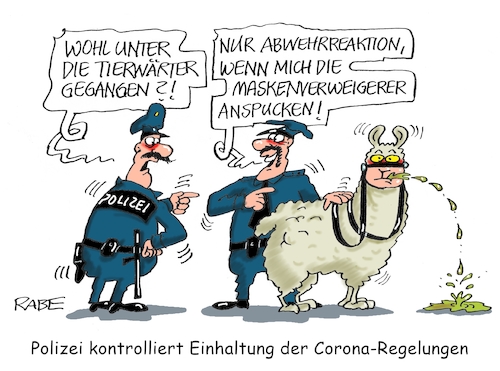 Cartoon: Es spuckt (medium) by RABE tagged corona,bildung,bildungsminister,kanzleramt,bildungskonferenz,lehrerkonferenz,laptop,ausstatung,digitalisierung,bildungsmonitor,internetzugan,wlan,aufwachen,maskenverweigerer,coronaregeln,kontrolle,polizei,lama,spucke,corona,bildung,bildungsminister,kanzleramt,bildungskonferenz,lehrerkonferenz,laptop,ausstatung,digitalisierung,bildungsmonitor,internetzugan,wlan,aufwachen,maskenverweigerer,coronaregeln,kontrolle,polizei,lama,spucke