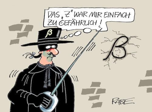 Cartoon: Eszett (medium) by RABE tagged usa,biden,telefonat,putin,moskau,kreml,kremlchef,rabe,ralf,böhme,cartoon,karikatur,pressezeichnung,farbcartoon,tagescartoon,ukraine,ukrainekrise,nato,telefonleitung,gipfel,ukrainegipfel,macron,ukrainekrieg,sanktionen,zett,eszett,panzer,schrift,zorro,maske,degen,film,mantelfilm,degenfilm,mantel,hut,usa,biden,telefonat,putin,moskau,kreml,kremlchef,rabe,ralf,böhme,cartoon,karikatur,pressezeichnung,farbcartoon,tagescartoon,ukraine,ukrainekrise,nato,telefonleitung,gipfel,ukrainegipfel,macron,ukrainekrieg,sanktionen,zett,eszett,panzer,schrift,zorro,maske,degen,film,mantelfilm,degenfilm,mantel,hut