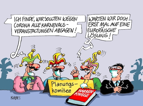 Cartoon: Europäischer Lösungsweg (medium) by RABE tagged corona,bildung,bildungsminister,kanzleramt,bildungskonferenz,lehrerkonferenz,laptop,ausstatung,digitalisierung,bildungsmonitor,internetzugan,wlan,aufwachen,karneval,fasching,elferrat,rosenmontag,narren,narrenknigge,absage,europa,eu,lösung,narrenkappe,elferratssitzung,planung,planungskomitee,corona,bildung,bildungsminister,kanzleramt,bildungskonferenz,lehrerkonferenz,laptop,ausstatung,digitalisierung,bildungsmonitor,internetzugan,wlan,aufwachen,karneval,fasching,elferrat,rosenmontag,narren,narrenknigge,absage,europa,eu,lösung,narrenkappe,elferratssitzung,planung,planungskomitee