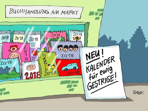 Cartoon: Ewig Gestriges (medium) by RABE tagged blei,bleigießen,silvester,neujahr,vorsätze,silvesterfeier,silvesterabend,kalender,bowle,rabe,ralf,böhme,cartoon,karikatur,pressezeichnung,farbcartoon,tagescartoon,gestern,gestriges,kalendet,wandkalender,jahreskalender,merkel,groko,eu,brexit,trump,putin,blei,bleigießen,silvester,neujahr,vorsätze,silvesterfeier,silvesterabend,kalender,bowle,rabe,ralf,böhme,cartoon,karikatur,pressezeichnung,farbcartoon,tagescartoon,gestern,gestriges,kalendet,wandkalender,jahreskalender,merkel,groko,eu,brexit,trump,putin