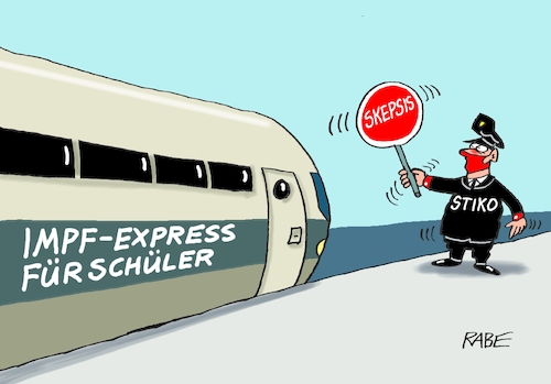 Cartoon: Expresszuschlag (medium) by RABE tagged corona,bundländerkonferenz,merkel,kanzleramt,lockerungen,stufenplan,öffnungen,lockdown,shutdown,baumärkte,impfdosen,rki,fallzahlen,inzidenzwert,spahn,impfzentren,impfreihenfolge,notbremse,impfgipfel,stiko,skepsis,zug,express,schüler,corona,bundländerkonferenz,merkel,kanzleramt,lockerungen,stufenplan,öffnungen,lockdown,shutdown,baumärkte,impfdosen,rki,fallzahlen,inzidenzwert,spahn,impfzentren,impfreihenfolge,notbremse,impfgipfel,stiko,skepsis,zug,express,schüler